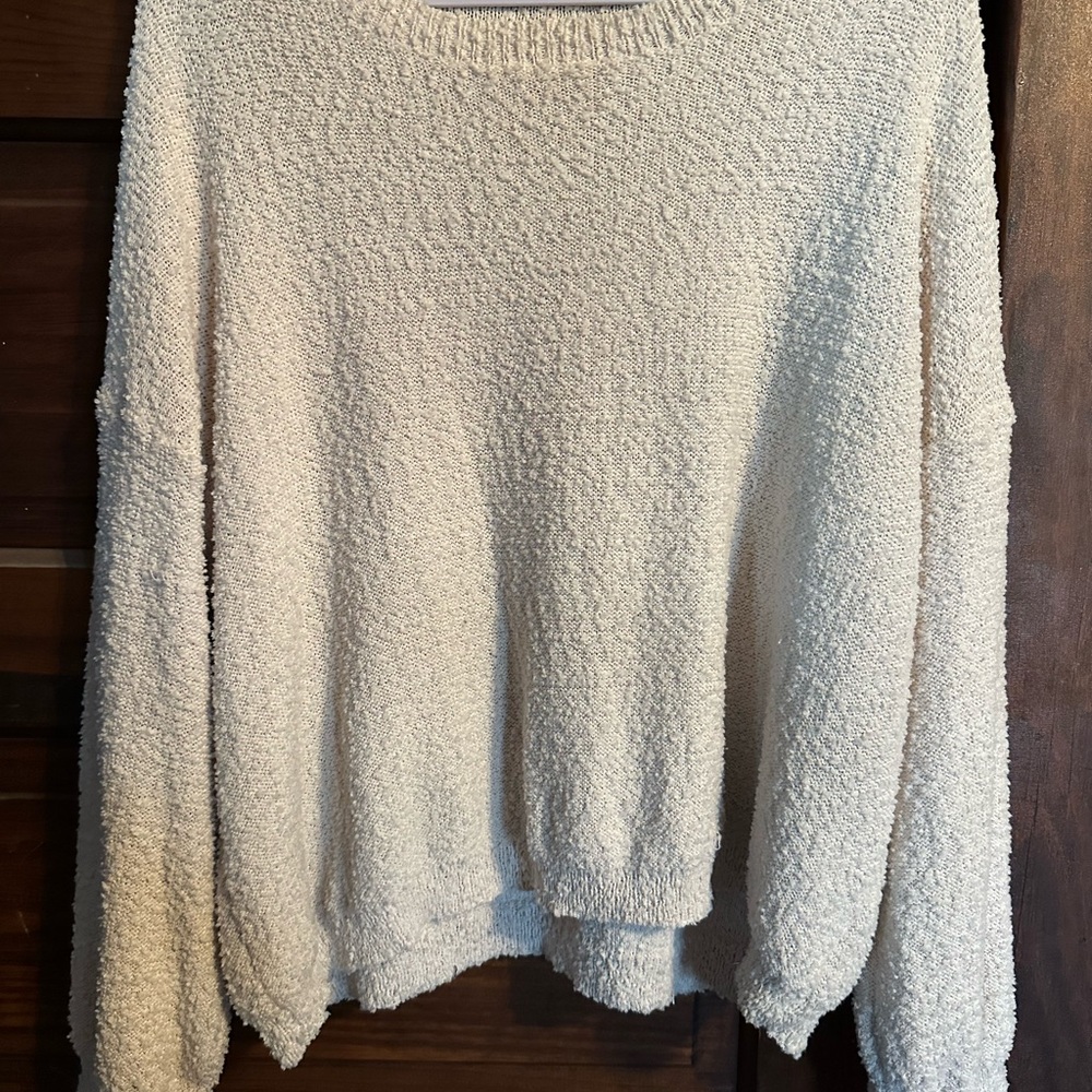 Altar’d State Cream Textured Women's Sweater